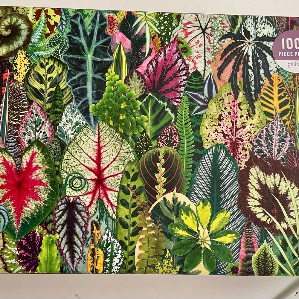 Galison "Houseplant Jungle" 1000 Piece Puzzle, 27" x 20".